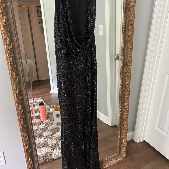 Heather Jumpsuit in Black
NBD Sequin Drape Flare - Picture 2 of 6